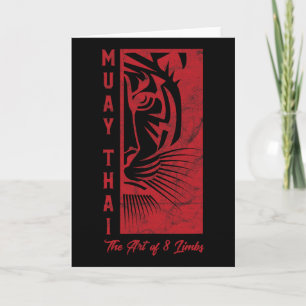 Muay Thai Tijger Kunst Van 8 Ledematen Kickboksen Kaart