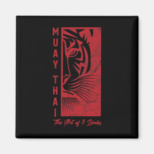 Muay Thai Tijger Kunst Van 8 Ledematen Kickboksen Magneet