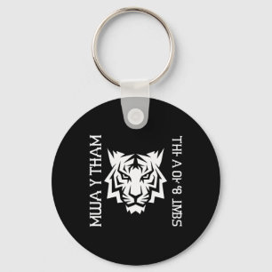 Muay Thai Tijger Kunst Van 8 Ledematen Kickboksen Sleutelhanger