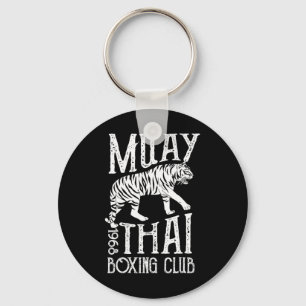 Muay Thai Tijger Mma Training Straatgevecht Kickbo Sleutelhanger