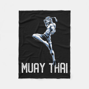 Muay Thai Tijger - Nak Muay Kickbokscadeau Fleece Deken