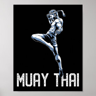 Muay Thai Tijger - Nak Muay, Kickbokscadeau Poster