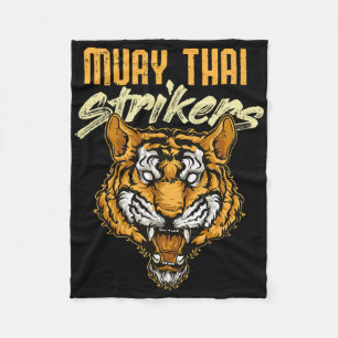 Muay Thai Tijger Thaiboksen Thailand Kickboksen _1 Fleece Deken