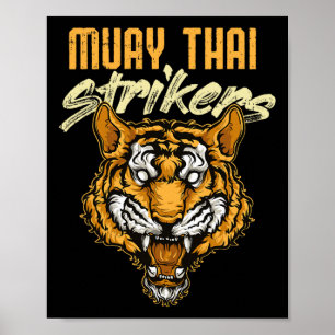 Muay Thai Tijger Thaiboksen Thailand Kickboksen _1 Poster