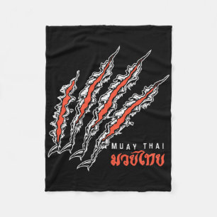 Muay Thai Tijgerklauw Mma Straat Fight Kickboksen Fleece Deken