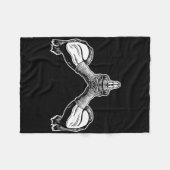 Muay Thai Traditional Draag Fleece Deken (Voorkant (Horizontaal))