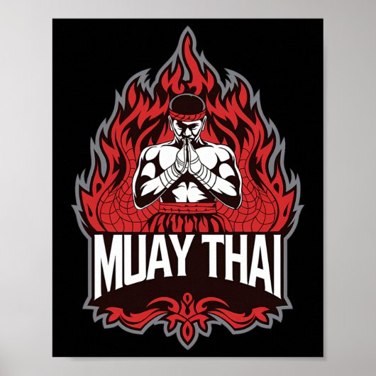 Muay Thai - Traditioneel Thais Boksen Poster (Voorkant)