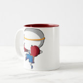 Muay Thai Tweekleurige Koffiemok (Voorkant links)