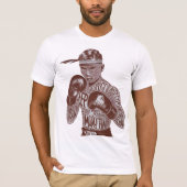 Muay Thai  Typography Fighter T-shirt (Voorkant)