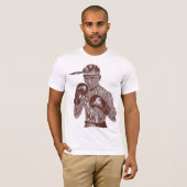 Muay Thai  Typography Fighter T-shirt (Voorkant volledig)
