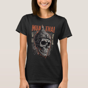 Muay Thai Vechtclub Mechanische Schedel Warrior Tr T-shirt