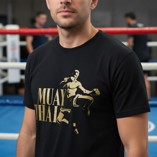 Muay Thai-vechter – Gouden Staking T-shirt