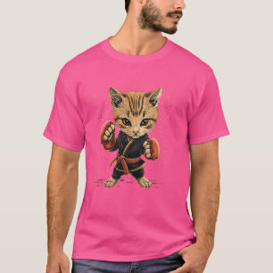 Muay Thai vechter Kat op Muay Thai T-shirt