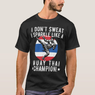 Muay thai vechter voor mannen papa jongens thai ki t-shirt