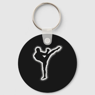 Muay Thai Vechtkunst Kickboxer Kinderen Jongens Ma Sleutelhanger