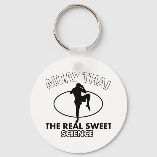Muay Thai Vector design Sleutelhanger (Voorkant)