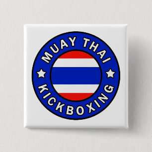 Muay Thai Vierkante Button 5,1 Cm