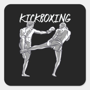 Muay Thai Vierkante Sticker