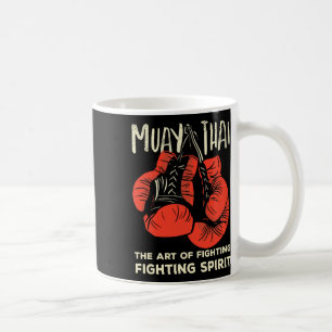 Muay Thai Vintage Retro Vechtkunst Kickboksen Koffiemok
