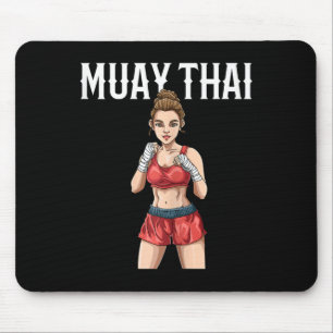 Muay Thai Vrouw - Thais Boksen En Kickboksen Muismat
