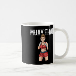 Muay Thai Vrouw - Thaise Boksen En Kickboksen Koffiemok