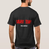 Muay Thai Way van de Tiger Black Adult T-Shirt (Achterkant)