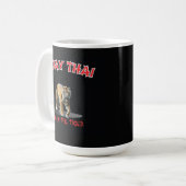 Muay Thai Way van de Zwarte Mok van de Tijger (Voorkant links)