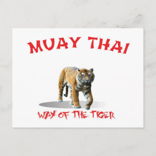 Muay Thai Way van het Briefkaart van de Tijger