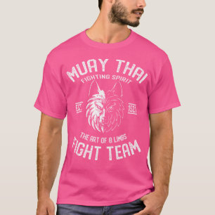 Muay Thai Wolf Fight Team Nak Muay Kickboksen T-shirt