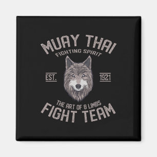 Muay Thai Wolf Thai Boksen Kickboksen Magneet