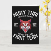 Muay Thai Wolf - Thai Boxing And Kickboxing  Kaart (Gele Bloem)