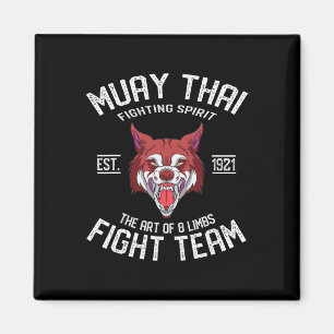Muay Thai Wolf - Thaiboksen en kickboksen  Magneet