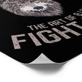 Muay Thai Wolf Thaise Boksen Kickboksen Poster (Hoek)