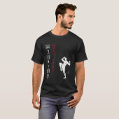 Muay Thaise Bokser Martial Arts T-shirt (Voorkant volledig)