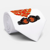 Muay Thaise stijl op stropdassen. Stropdas (Opgerold)