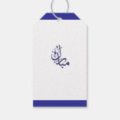 Mubarak Cadeau Label Blauw Cadeaulabel (Achterkant)