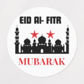Mubarak Ho Eid Labels (Design 2)