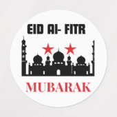 Mubarak Ho Eid Labels (Design 1)