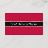 "Much Ado" Event Diva Visitekaartje (Achterkant)