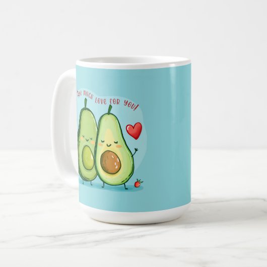 Much Love Avocado Koffiemok (Voorkant links)