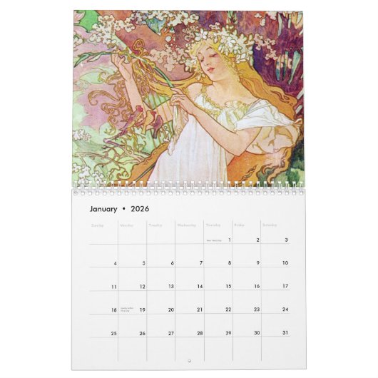 Mucha 2012 kalender (Jan 2026)
