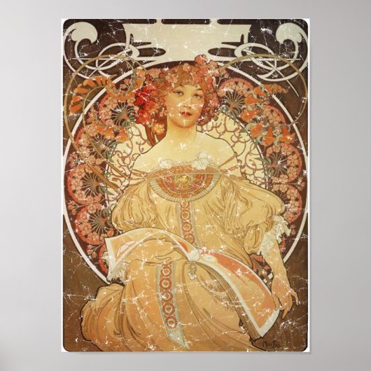Mucha 2 - 1890 - noodlijdend Poster (Voorkant)