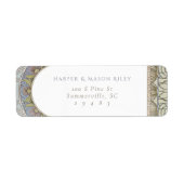 Mucha Aangepast retour adres label (Voorkant)