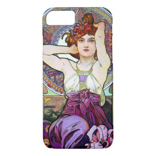 Mucha Amethyst iPhone 8/7 Hoesje