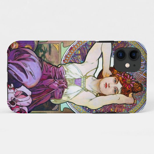 Mucha Amethyst Case-Mate iPhone Case (Achterkant (horizontaal))