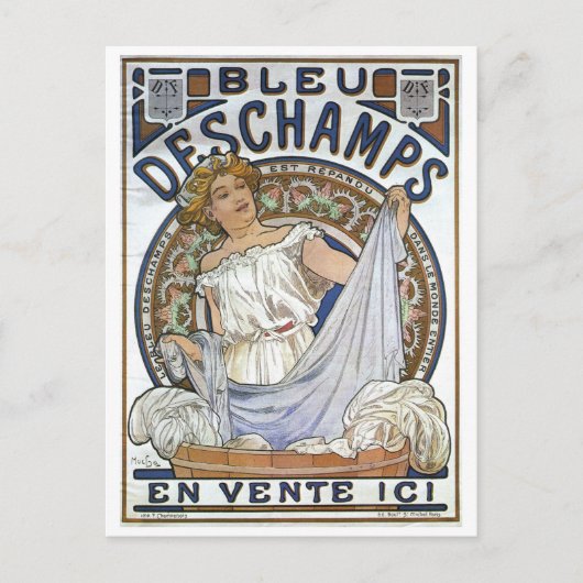 Mucha Art, Art Nouveau, Briefkaart (Voorkant)