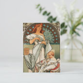 Mucha Art Briefkaart (Staand voorkant)
