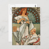 Mucha Art Briefkaart (Voorkant / Achterkant)