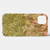 Mucha Art Nouveau-anjnbloemen Case-Mate iPhone Case (Achterkant (horizontaal))