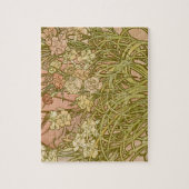 Mucha Art Nouveau-anjnbloemen Legpuzzel (Verticaal)
